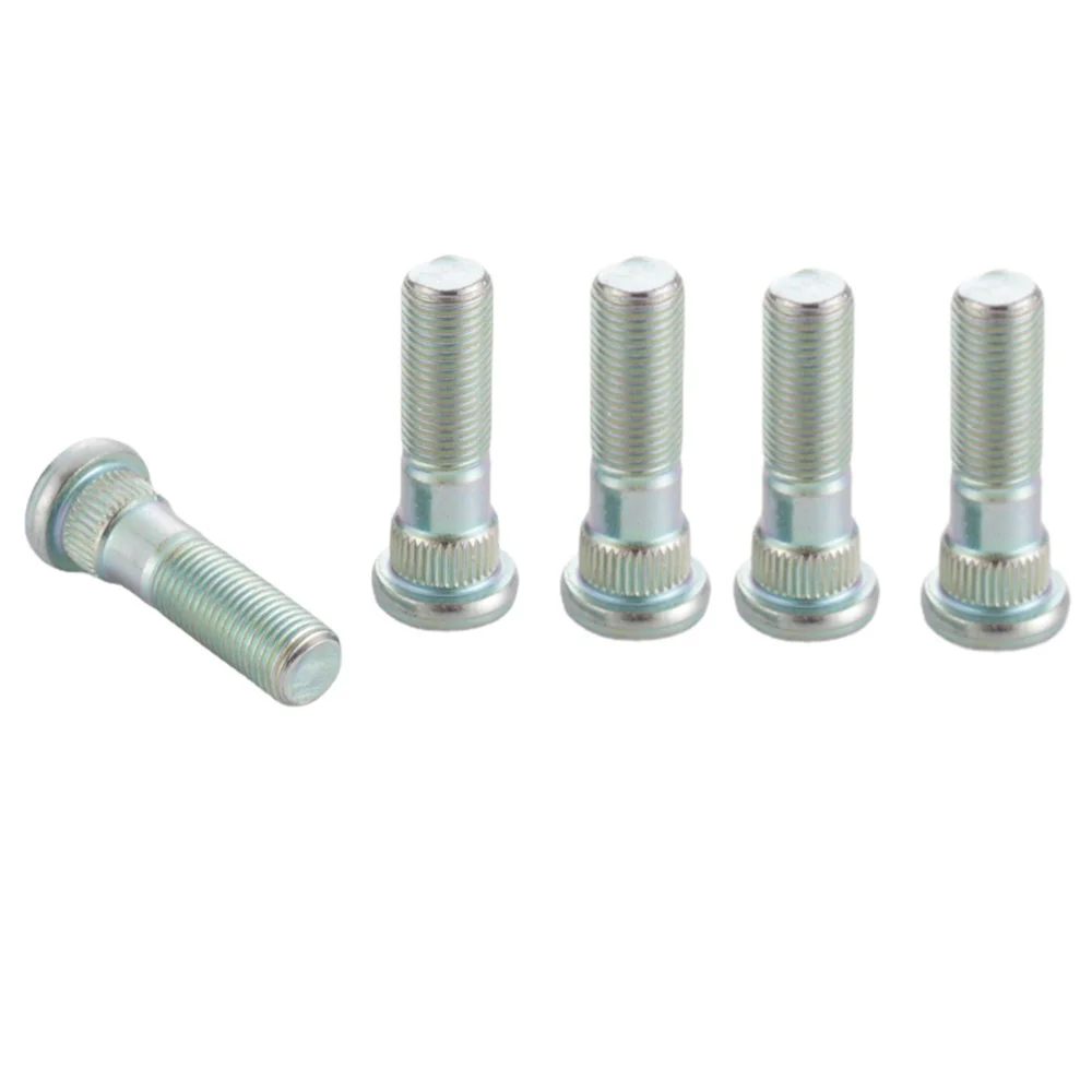 Extended Wheel Lug Studs For Subaru WRX - M12x1.25x50mm, Gold, 10-Pack, Grade 10.9 Steel