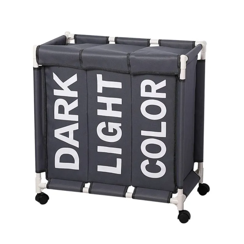 سلة الغسيل المنظم، 3 شبكات كبيرة،أكياس الغسيل المق...