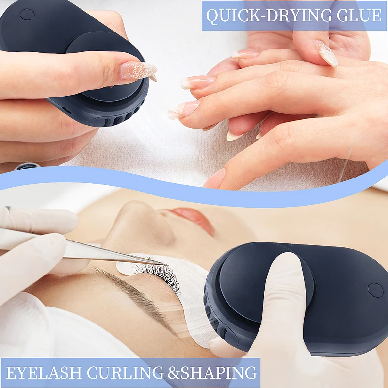 Compact USB Eyelash Dryer Fan for Quick Lash Extension Drying