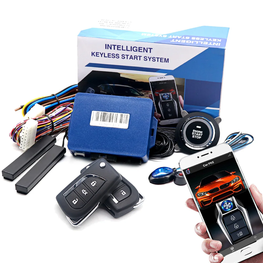 Kit Completo BANVIE: Alarme Sem Chave + Partida Remota + Botão De Ignição - Seu Carro Mais Seguro E Tecnológico