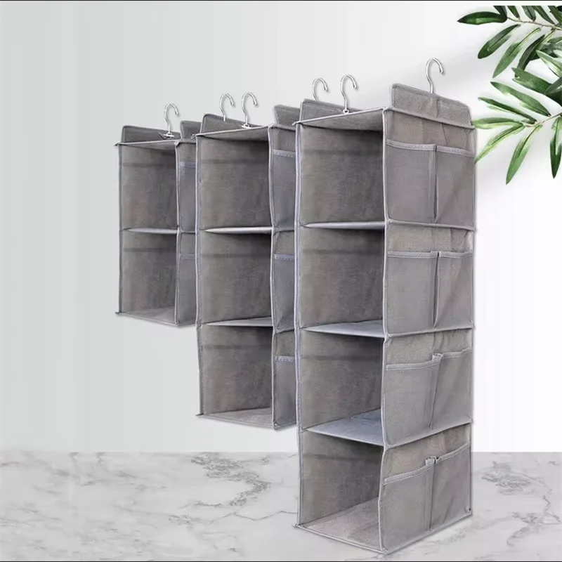 Wardrobe Storage Hanging Bag Clothing Storage Dust-proof Hanging Bag Home Wardrobe Hanging Three-dimensional Sorting Fabric Dust 6