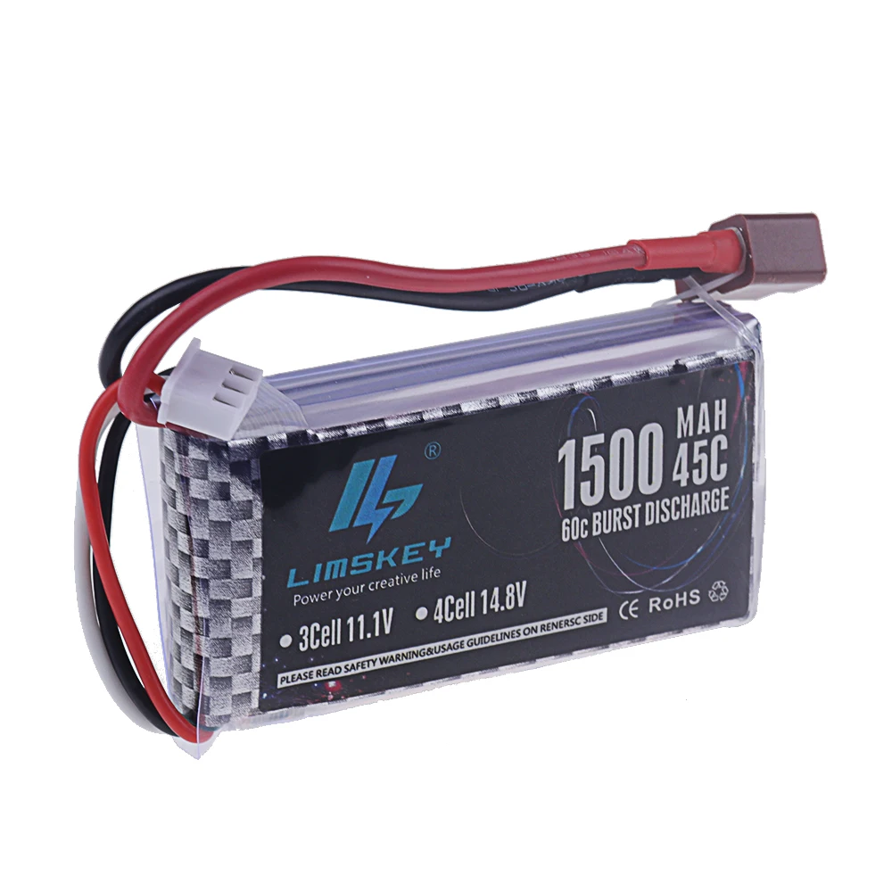 Batterie LiPo 1500mAh 3S 11.1V XT30/XT60/JST/USB pour RC Drone