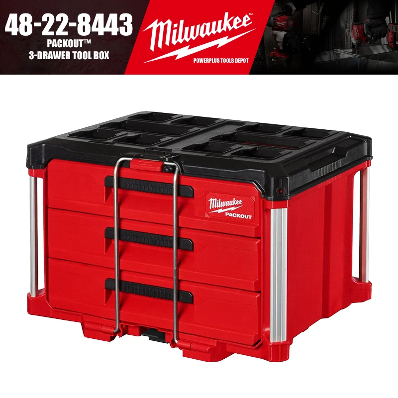 

Упаковка Milwaukee 48-22-8443™Аксессуары для инструментов с 3 выдвижными ящиками