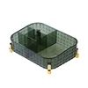 Plastic Transparent Makeup Storage Box Dormitory Finishing Shelf Cosmetics Skin Care Dressing Table Desktop Stationery Box 6
