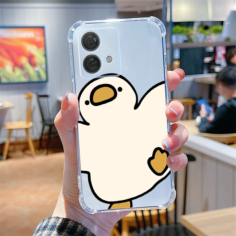 Charming Cartoon Clear Phone Case - Transparent Protective Cover
