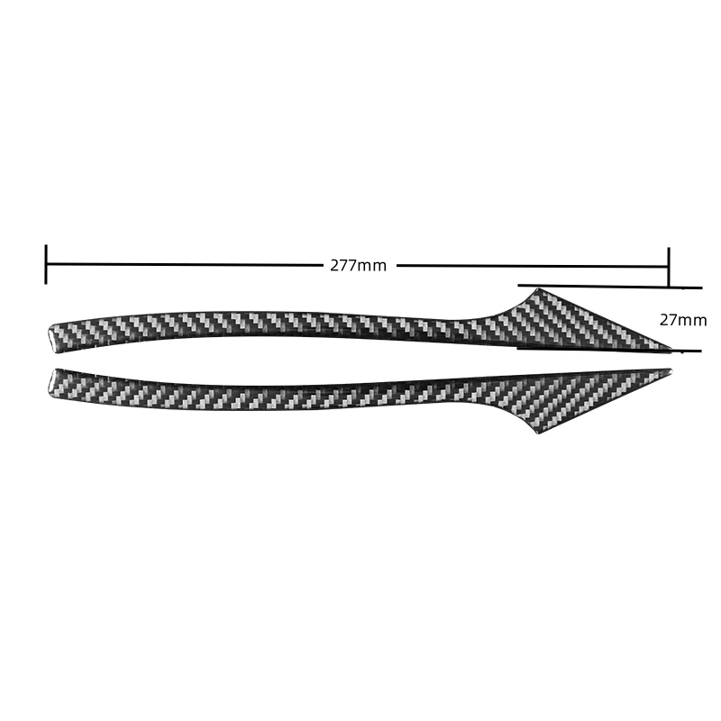 For BMW 5 Series F10 2011- GT5 F07 F01 2010-2015 Car Accessories Carbon Fiber Car Rearview Mirror Decoration Strip Stickers