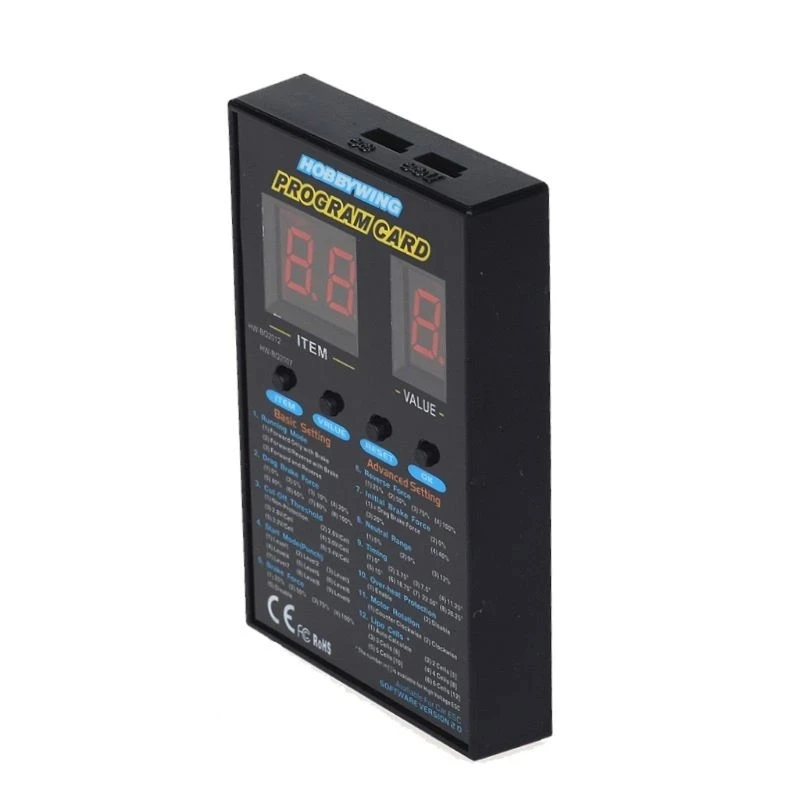 Hobbywing RC 자동차 LED 프로그램 카드, 120A 프로그램 박스, 2C 86020010 프로그램 카드, XERUN 및 EZRUN 시리즈 자동차 브러시리스 ESC
