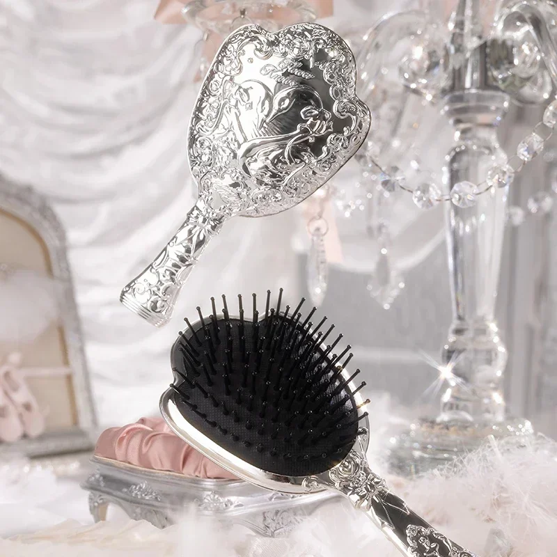 Flower Sa Swan Ballet Series Paddle Hair Brush Air Cushion Hair Comb