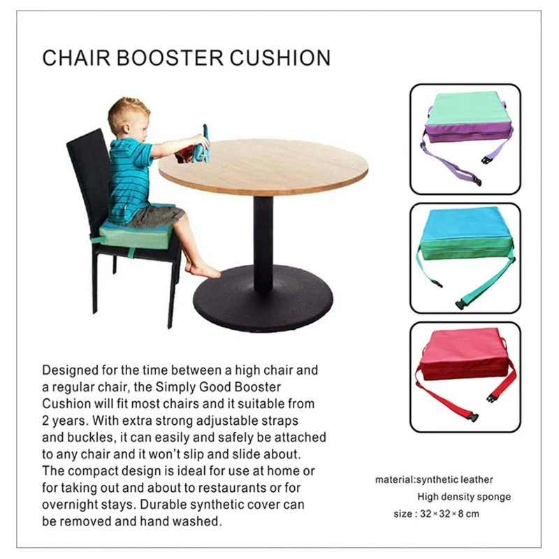 Children Highchair for Seat Booster Dining Table Toddler Feeding for Seat Cushion Kids Chair Increased Pad