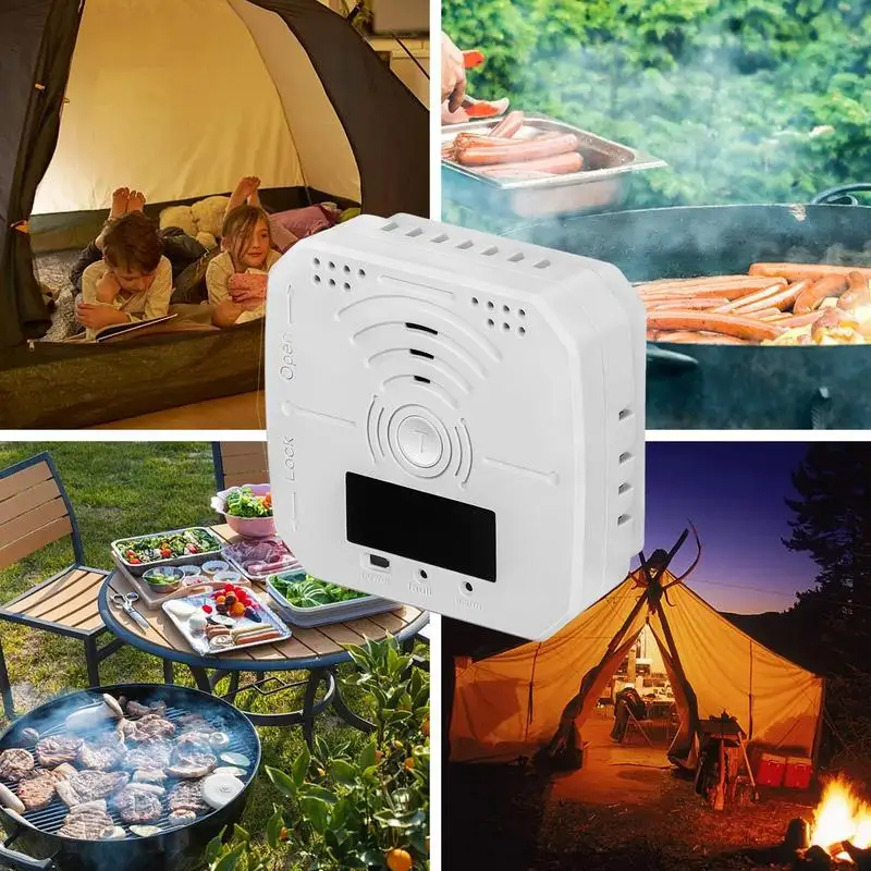 Carbon Monoxide Detector Sound & Light Warning Alarm Portable Co Monitor Sound & Light Warning Alarm Battery-Operated Carbon