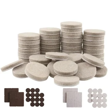 Coussinets de pieds de chaise en feutre, 20mm, 5mm d'épaisseur, tapis de protection contre les rayures, silencieux, auto-adhésif, accessoires de meubles de bricolage 1