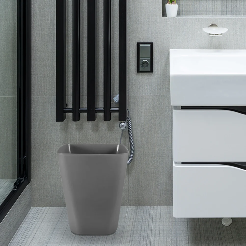 

2Pcs Trash Can Bedroom Bathroom Simple Trash Can Office Trash Can Container for Living Room Bathroom
