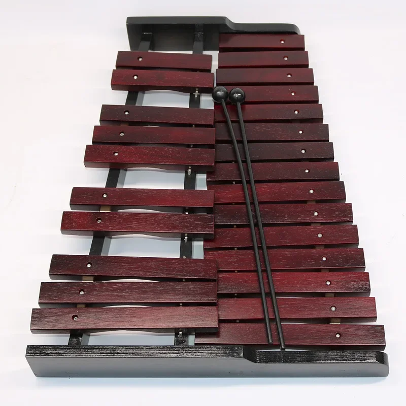 25 Tone Folding Xylophone Orff Percussion Musical Instrument Children Early Education Instrument Red Wood Xylophone