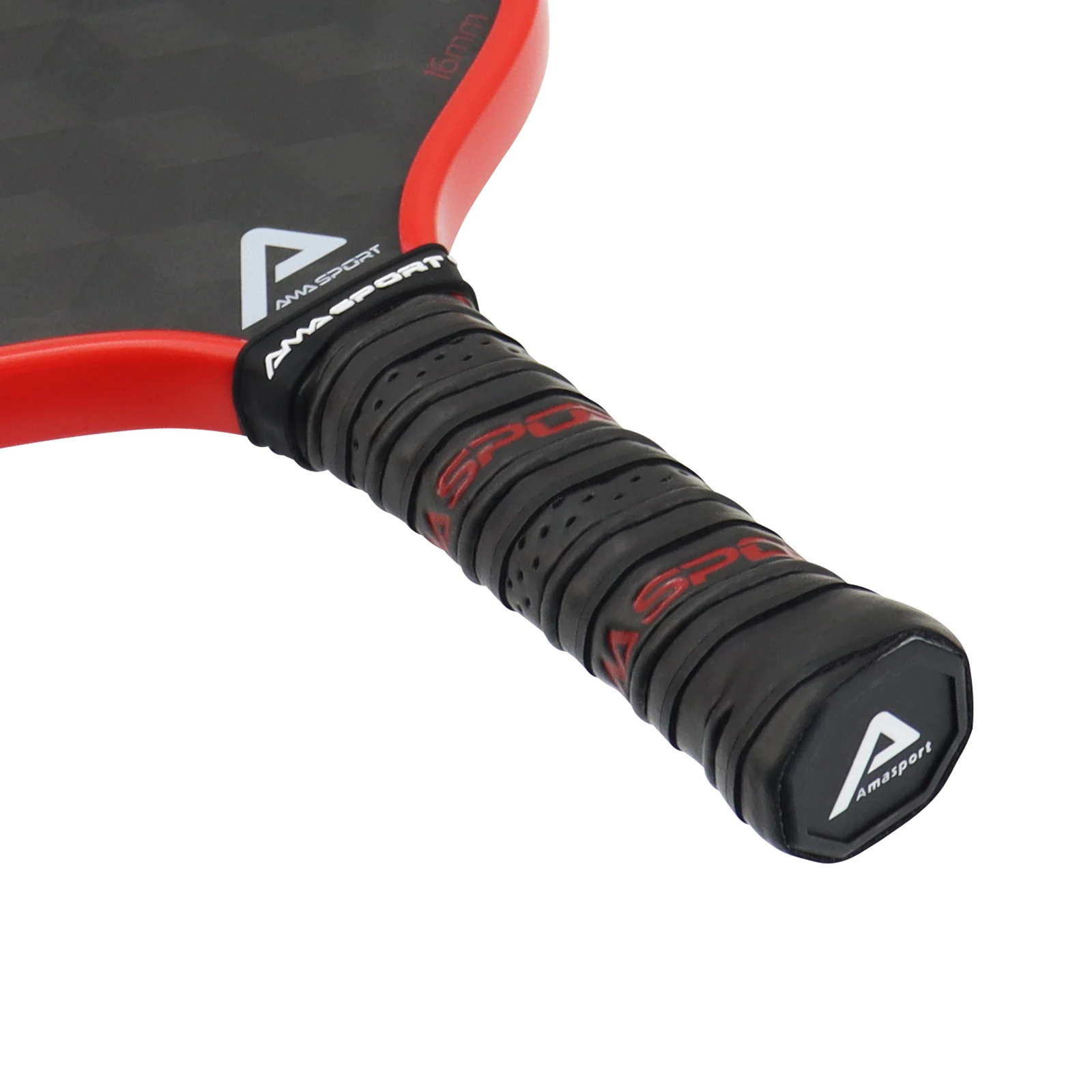 Pickleball Paddles 18K AMASPORT Cube 18K Raw Carbon Fiber Friction Surface High Spin for Professional