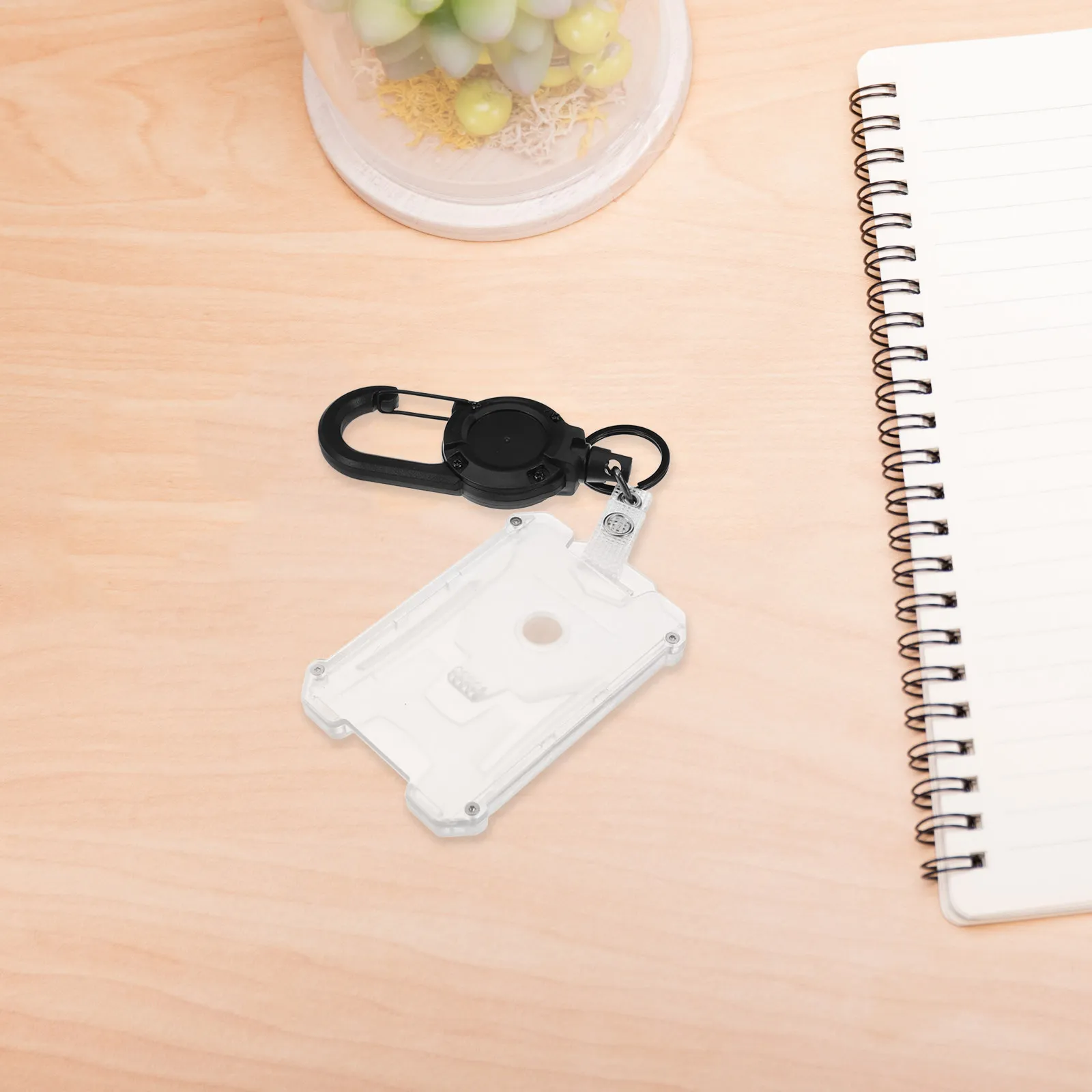 1세트 1세트 세로형 ID 카드 슬리브 홀더 ABS PC 배지 커버 직장 사무실 간호사 학교 휴대용 투명 카드 홀더