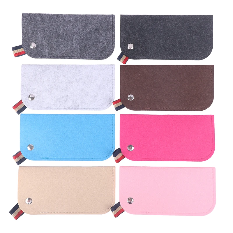 

Eyewear Accessoires Thickened Felt Storage Bag New Sunglasses Case Colorful Candy Soft Glasses Bag