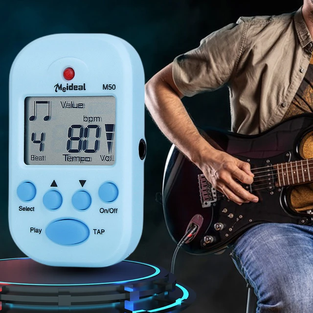 Digital Metronome M50 Tempo Mini Metronome Clip-On Electronic Metronome  Pocket Metronome Suitable for Guitar Piano Violin Drums - AliExpress