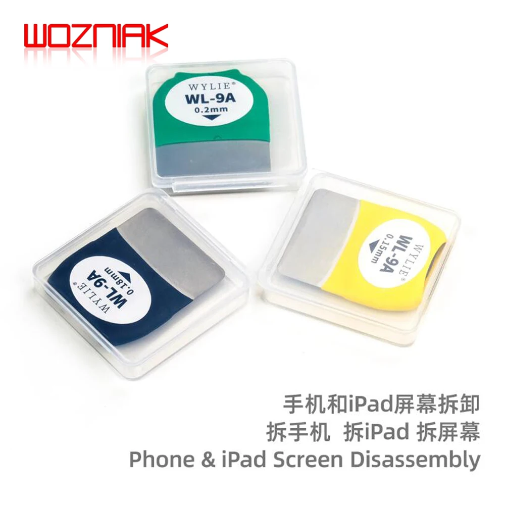 WYLIE WL-9A IPHONE IPAD용 해체 블레이드 국내 생산 곡선형 휴대폰 LCD 화면 해체 도구