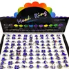 20/50/100pcs Wholesale Cute Animal Flower Mood Ring Child Temperatre Color Changing Charm Rings Grils Party Gifts 4