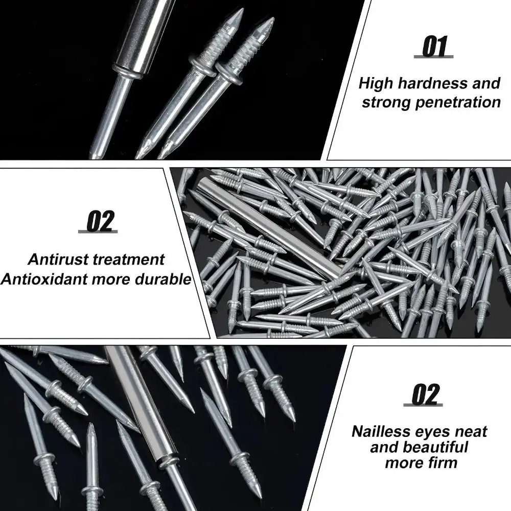 Metal Double Head Seamless Nails for Skirting