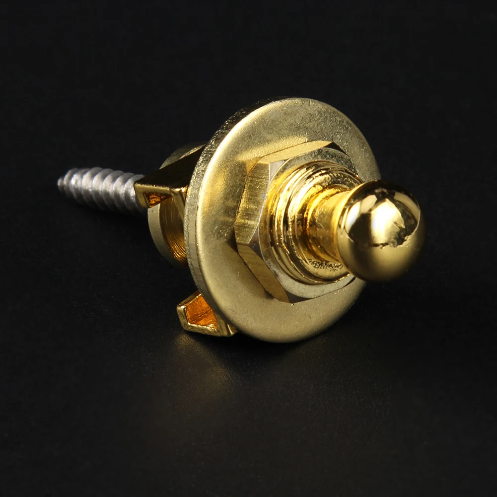 Guitar strap locks 2-6pcs for Bass Folk Electric Guitar Electroplated Alloy Non-slip Musical Instrument Part
