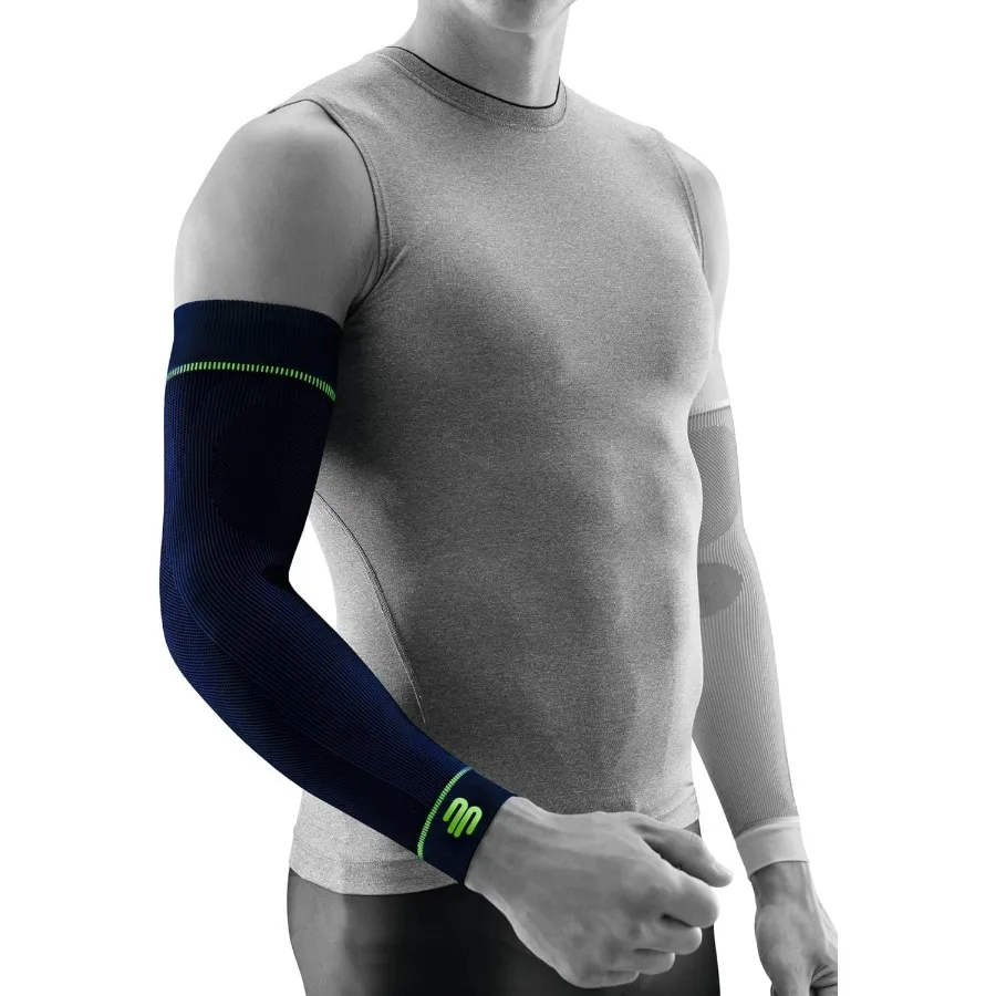 Sports Compression Arm Sleeves - Gradient Compression Improves Oxygen/Blood Circulation - 1 Pair