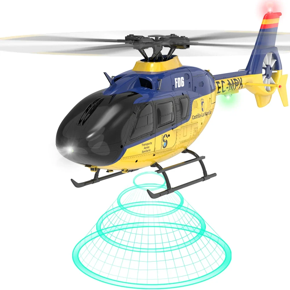 Yxznrc f06 ec135 rc Hubschrauber 2,4g 6ch 6-Achsen-Kreiselmodell Rtf Direkt  antrieb bürstenlose Rolle Flyb arless Flugzeugs pielzeug - AliExpress