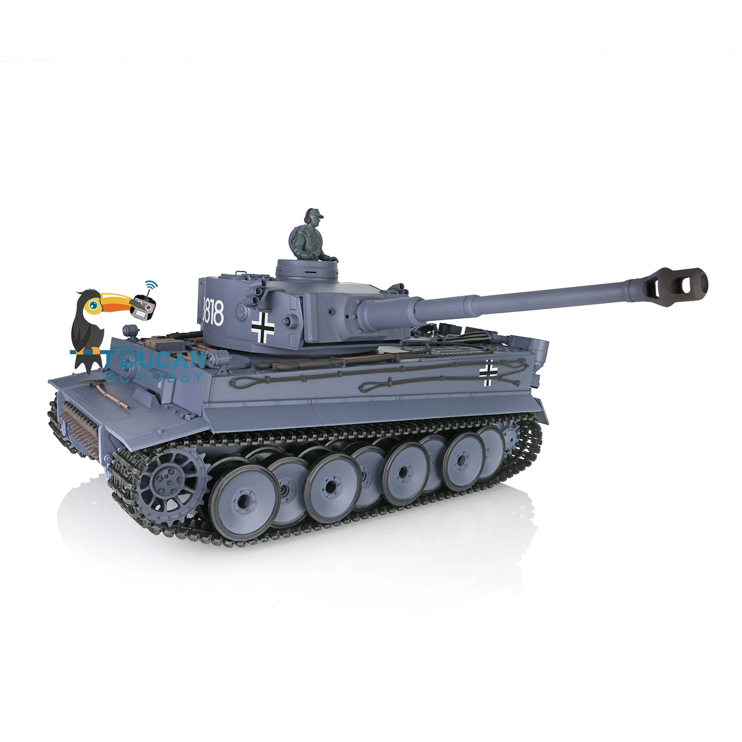 Heng Long 1/16 7.0 Plastic Tiger I RC Tank 3818 W/ Steel Gearbox Barrel Recoil IR Battle RC Model for Boy as Gift TH17237-SMT8 4 Heng Long 1/16 7.0 Plastic Tiger I RC Tank 3818 W/ Steel Gearbox Barrel Recoil IR Battle RC Model for Boy as Gift TH17237-SMT8 4