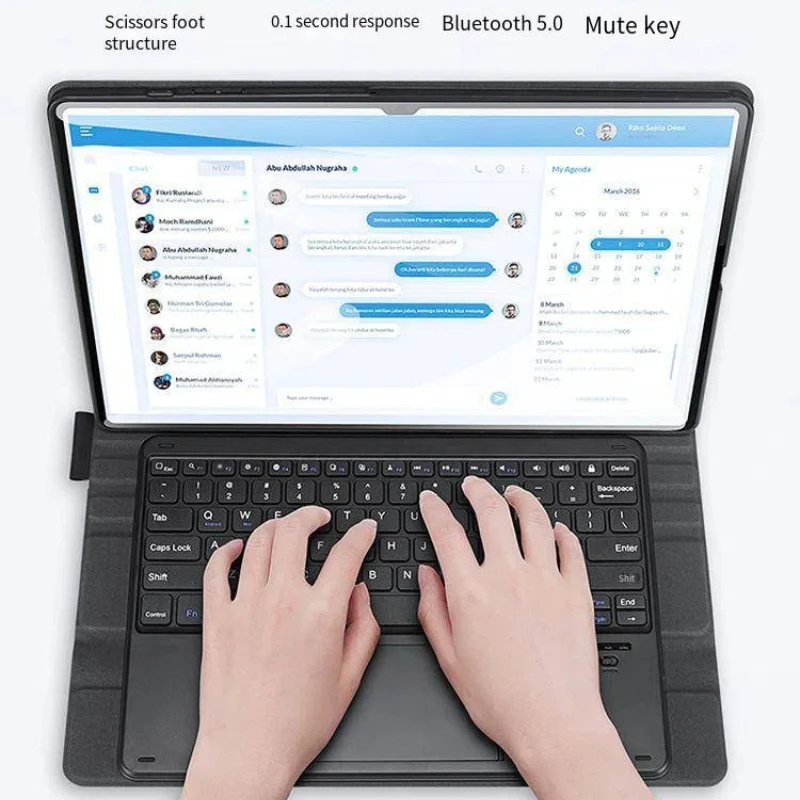 Suitable for Samsung TAB S10 Ultra Bluetooth Keyboard Protective Cover Touch Screen Control S8/S9keyboard