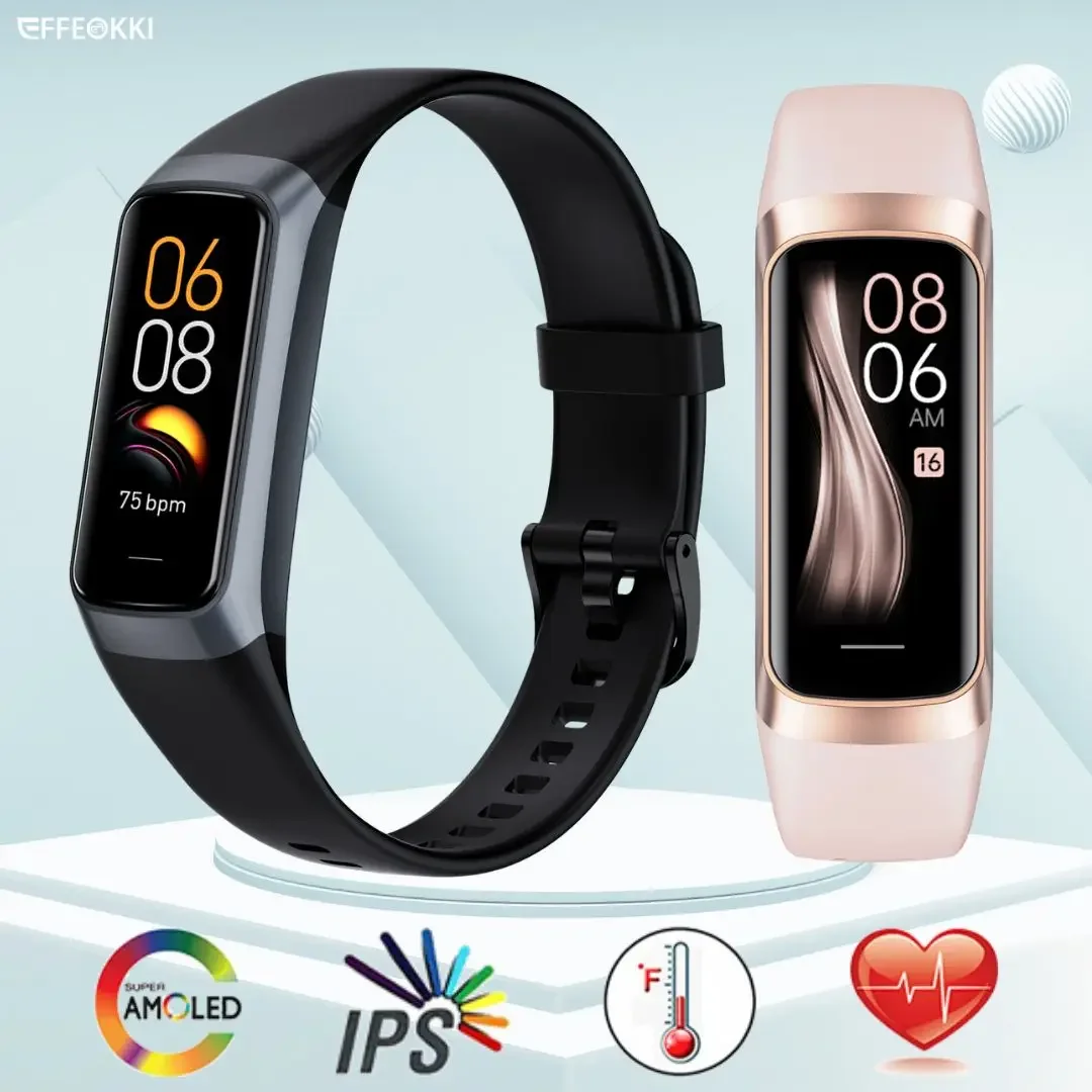 

2024 New Amoled Smartband Pro Men Women Pedometer Sport Fitness Tracker Heart Rate Blood Watch Waterproof Smart Bracelet