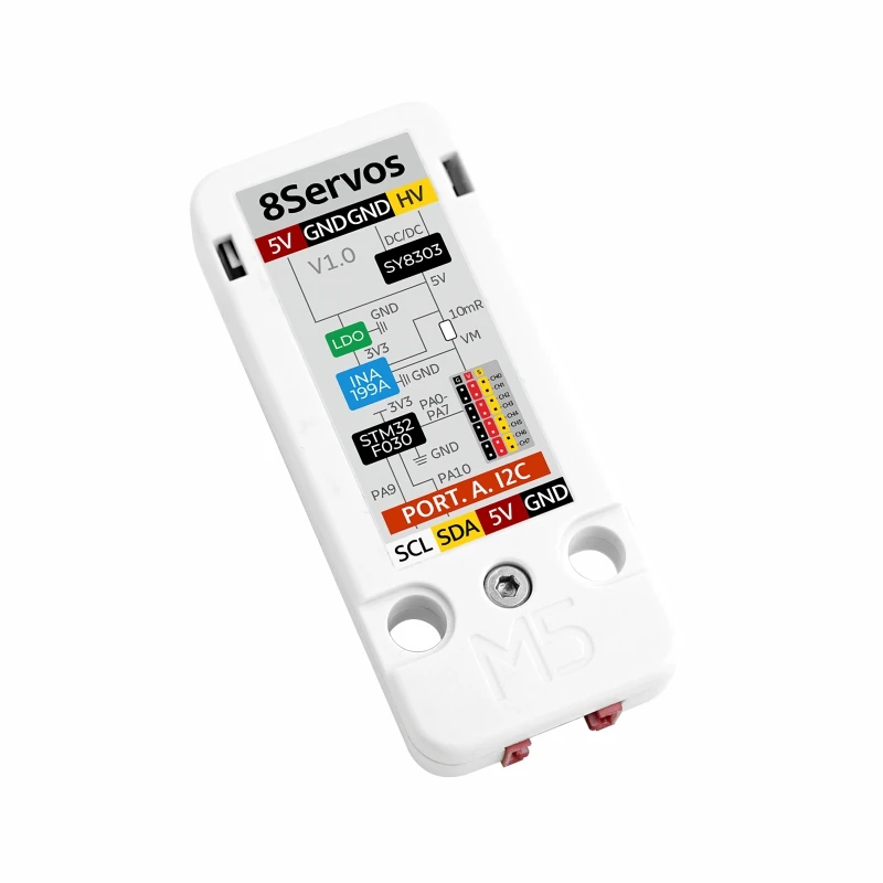 Servo Driver Unit Oficial Stm32f030 M5stack 8-channel - Imagem 2