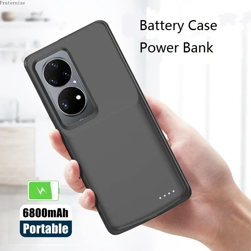 

Power Case for Huawei P50 Battery Charger Cases Shockproof Power Bank for Huawei P50 Pro External Battery Pack Charging Cover