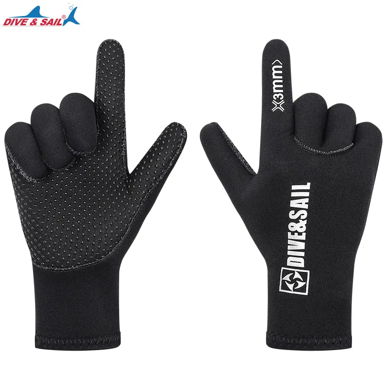 3MM Diving Gloves Winter Cold Water Swimming Gloves Neoprene Warm Anti