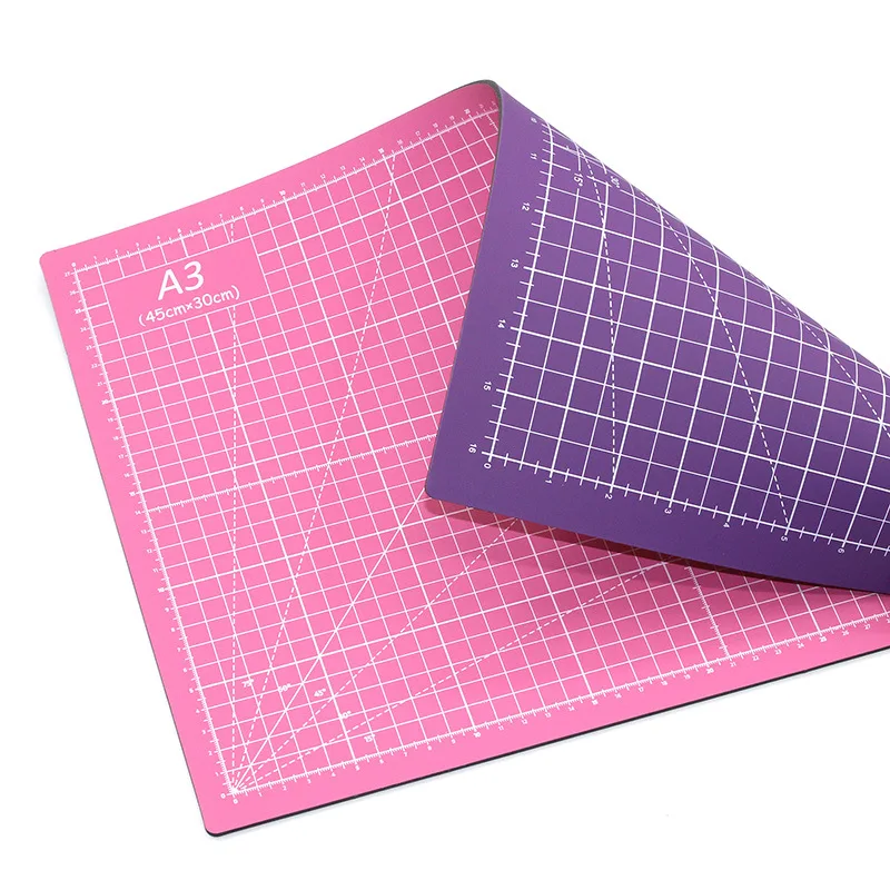 Cutting Mat Cutting Pad A3 Cutting Pad Colors Cut Plate PVC Cutting Mat Model Clay Cut Pad Rubber Stamp Engraving Plate Workbench Patchwork DIY Board