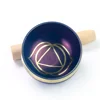 Nepal Colored Buddhist Tibetan Bowl Audio Healing Soul Relaxation Yoga Meditation Dharma Utensils 7 Chakra Copper Bowl Ornaments 5
