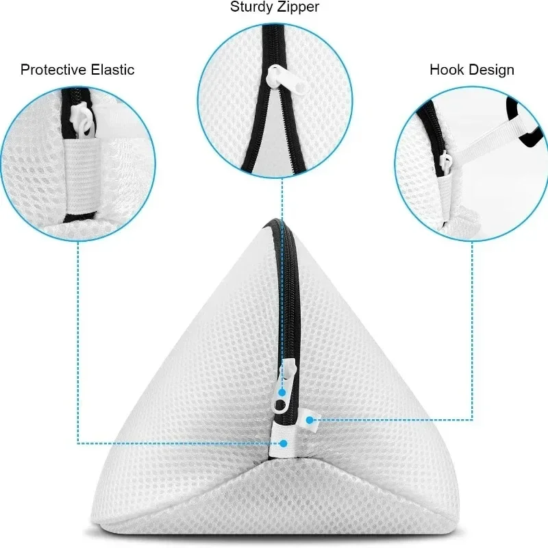Mesh Laundry Bag Washing Machine Shoes Bag with Zips Travel Shoe Storage Bags Protective Clothes Storage Box Organizer Bags 3