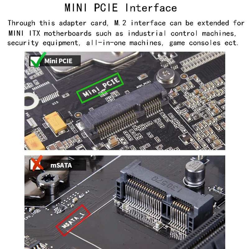 Mini PCI-E to M.2 Adapter Converter Expansion Card M.2 NGFF Key E Interface For Wireless Bluetooth WiFi Module for Laptop PC m.2 to pcie adapter m.2 expansion card pcie adapter card pcie expansion card