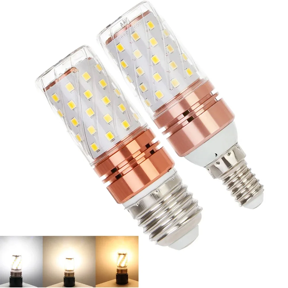 슈퍼 브라이트 LED 전구 E27 E14 옥수수 조명 램프, 2835 SMD 램프, ..