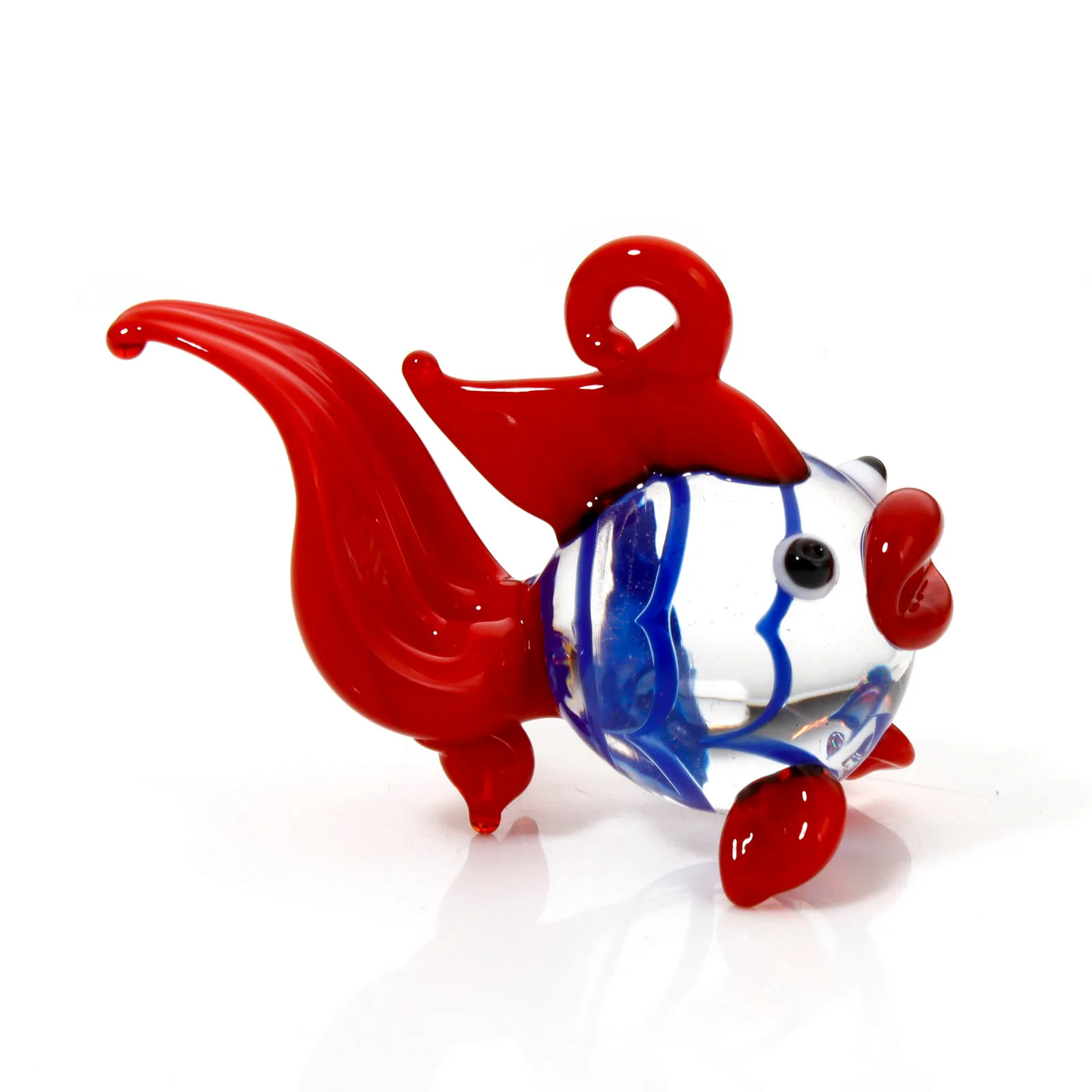 1 Stück 3D Goldfisch Lampwork Glas Ozean Schmuck Charms Halskette Anhänger Aquarium Dekor Zubehör DIY Handwerk Ornamente – Detail 11