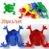 20pcs Solid Color Jumping Frog Plastic Bouncing Frog Jumping Frog Children Educational Toy,Gift for Kids Party Favors, Birthday 1