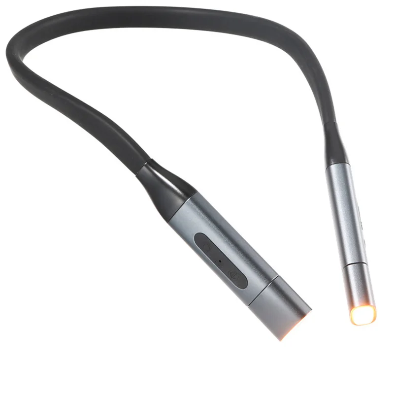 

Flexible Hanging Neck Light Reading Light Rechargeable 3 Colors 8 LED Book Light for Reading Knitting Camping Repairing Running