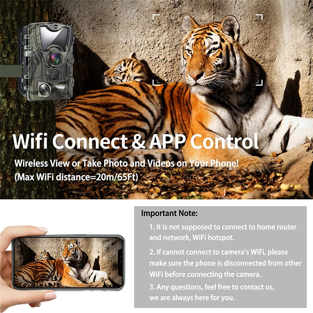 20MP 1080P Trail Hunting Camera HC801A IP65 Waterproof Night Vision Photo Traps Wildlife Cam Home Safety Cameras hunting trail camera,trail camera