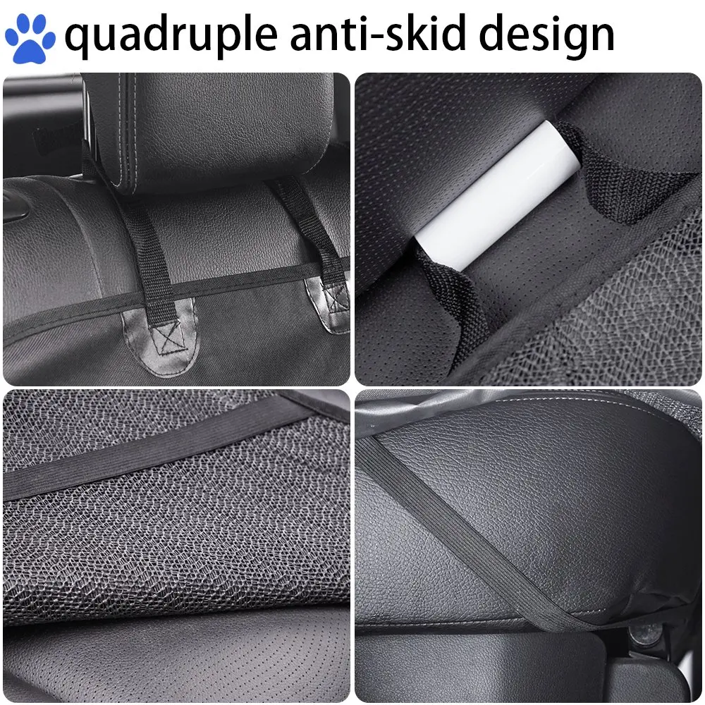 Dog Car Seat Cover for Back Seat Car Waterproof Pet Rear Cover Protector For Outing Dogs Cars Trucks and SUVs