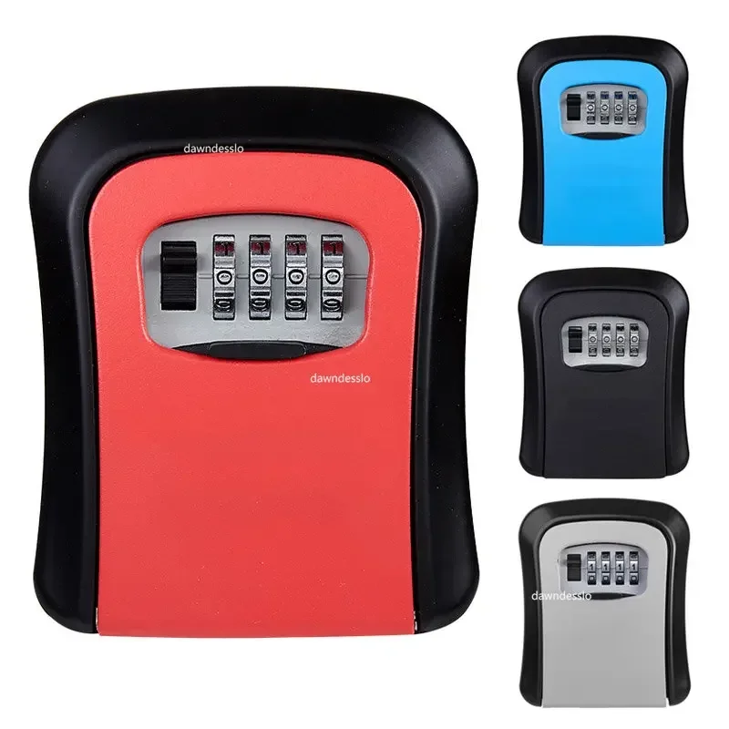 Wall Mount Key Storage Secret Box Organizer 4 Digit Combination Password Security Code Lock No Key Home Safe Box key storage box