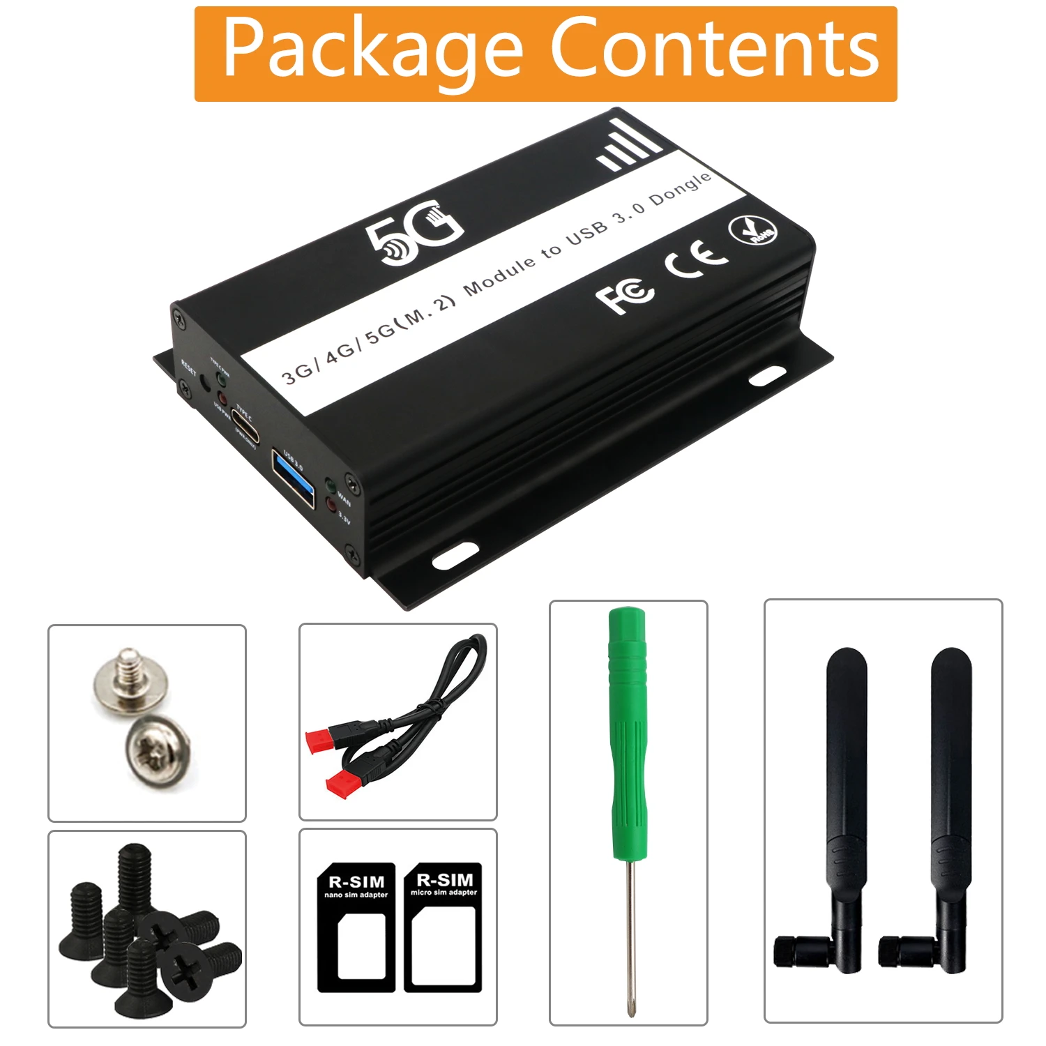 para cartão SIM, M.2 B Key, Adaptador