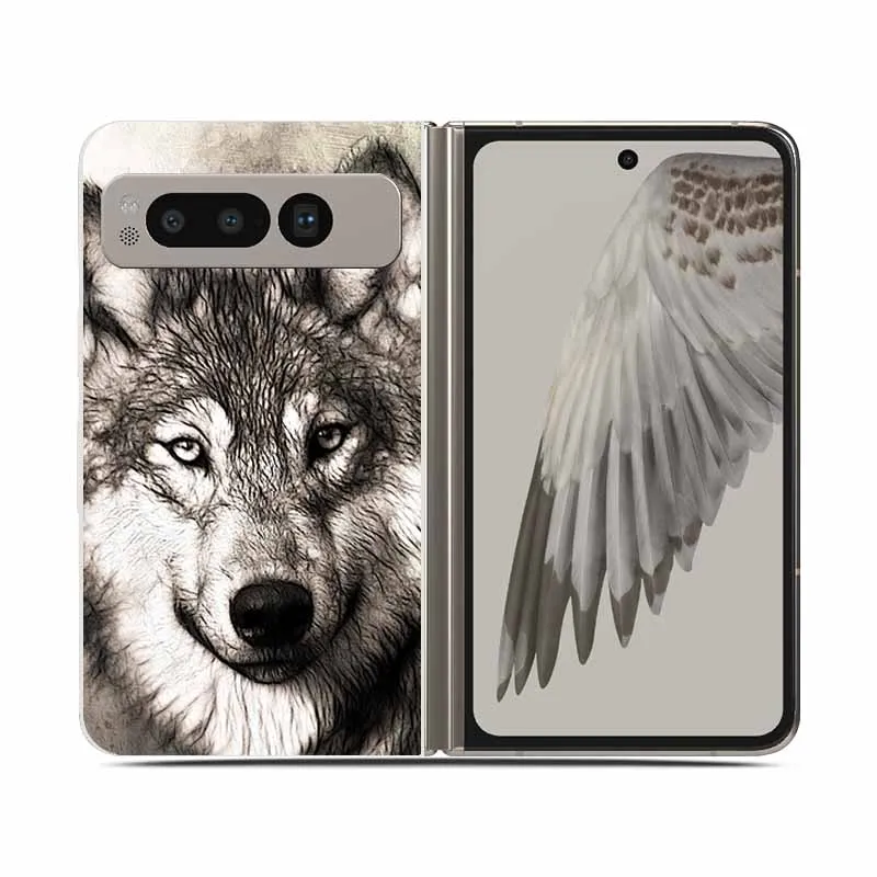 Clear Shockproof Hard Plastic Phone Case for Foldable Devices - 7.6 Protective Back Cover