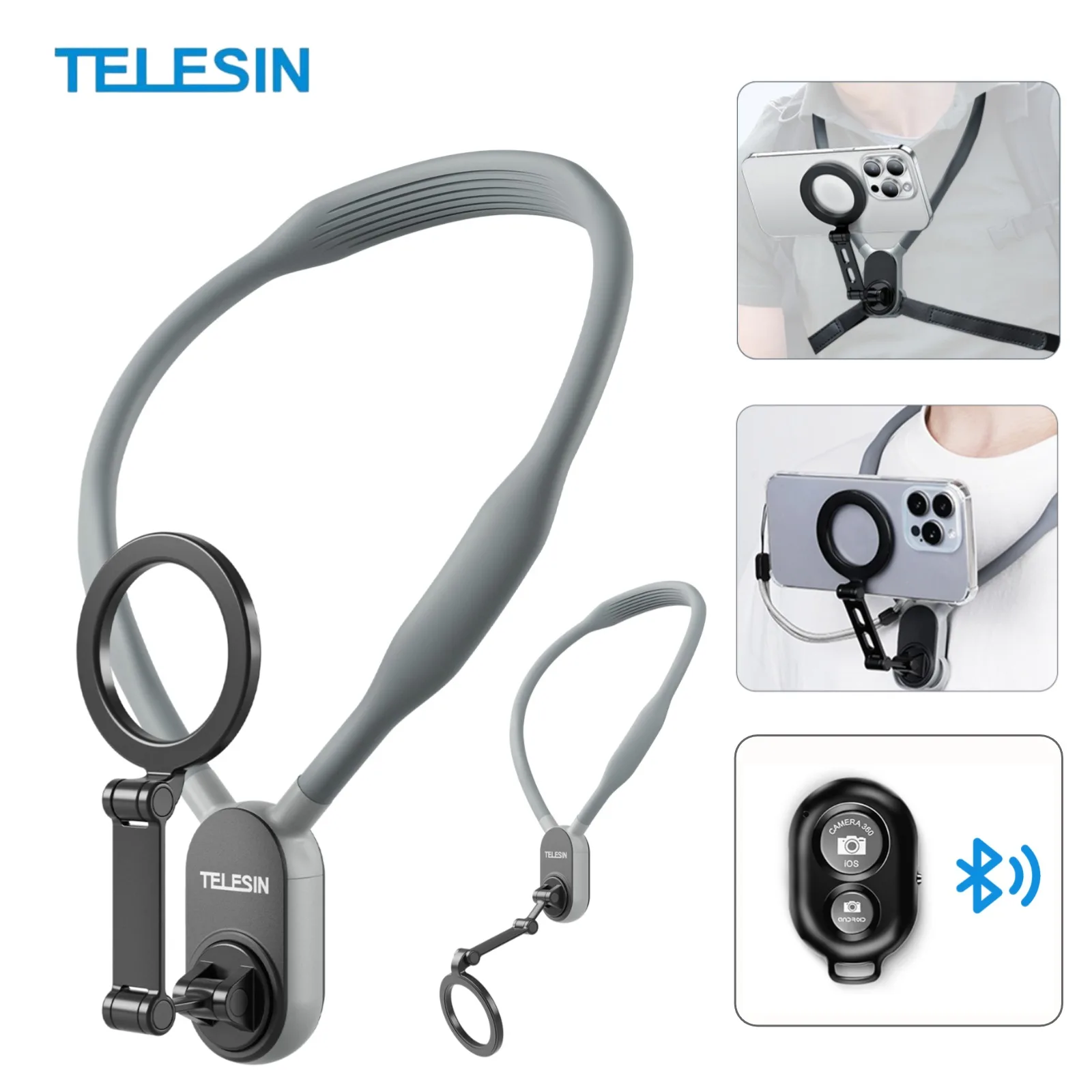 Hands-Free MagSafe Silicone Neck Phone Holder - Universal Phone Accessory