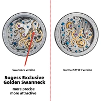 Sugess Pilot Watch ST19 Origin Movement Swanneck Wristwatch Mechanical Chronograph Sappire Crystal Military Limited Racing 1963 3