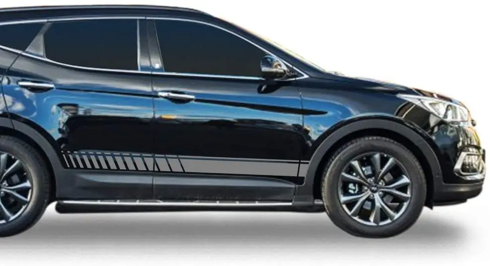 

Bubbles Designs Decal Sticker Vinyl Offroad Racing Stripes Compatible with Hyundai Santa Fe 20122018
