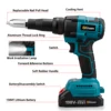 20000N 720W Brushless Electric Rivet Gun 2.4~4.8mm Cordless Rivet Nut Gun Drill Insert Power Tools For Makita 18V Battery 리벳건 4